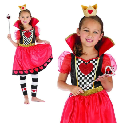 Vestito carnevale bimba shop regina di cuori