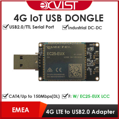 4G LTE USB Dongle w/ LTE FDD Wireless Modem EC25 EC25-EUX W/SIM Card Slot GPS