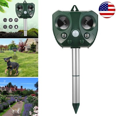 Solar Ultrasonic Animal Repellent wildlife squirrel Skunk Raccoon For Courtyard