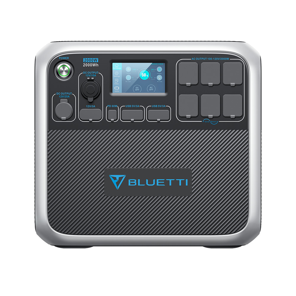 BLUETTI AC200P 2000W/2000Wh Portable Power Station LFP Solar Generator Backup