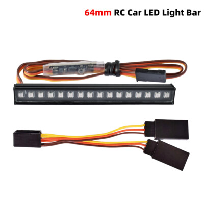 DUMBORC LED Light Bar Roof Lamp Kit for 1/24 AXIAL SCX24 C10 JLU RC Crawler Car