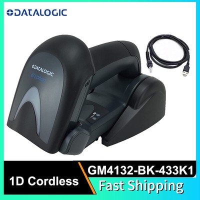 Datalogic Gryphon GM4132-BK-433K1  Wireless 1D Barcode Scanner USB Kit w/ Cradle