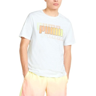 

Puma Power Summer Crew Neck Футболка с коротким рукавом Мужские белые повседневные топы 67157902, Белый, Puma Power Summer Crew Neck Short Sleeve T-Shirt