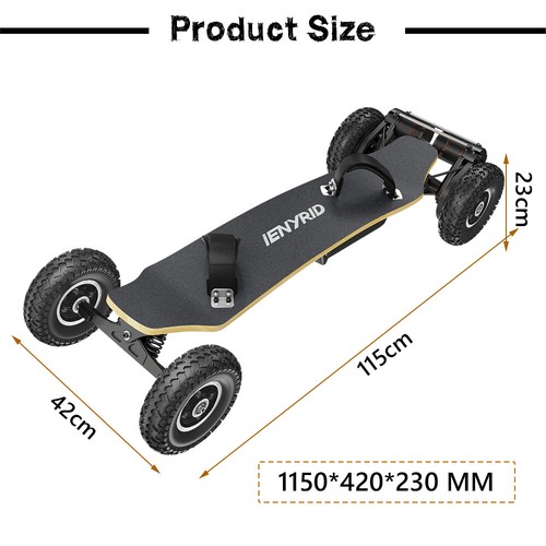 Electric Skateboard For Adult 3300W Motor Off Road Snow Beach Mountain Longboard