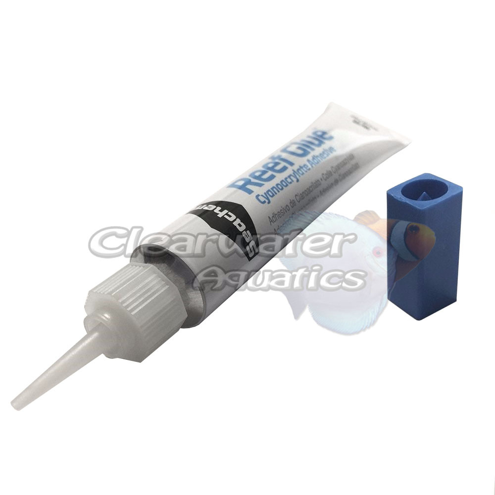 Seachem REEF GLUE CORAL Frag & Rock Underwater ADHESIVE Gel MARINE