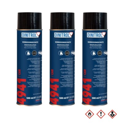 3 x Dinitrol 4941 Unterbodenschutz stark korrosiv 500 ml