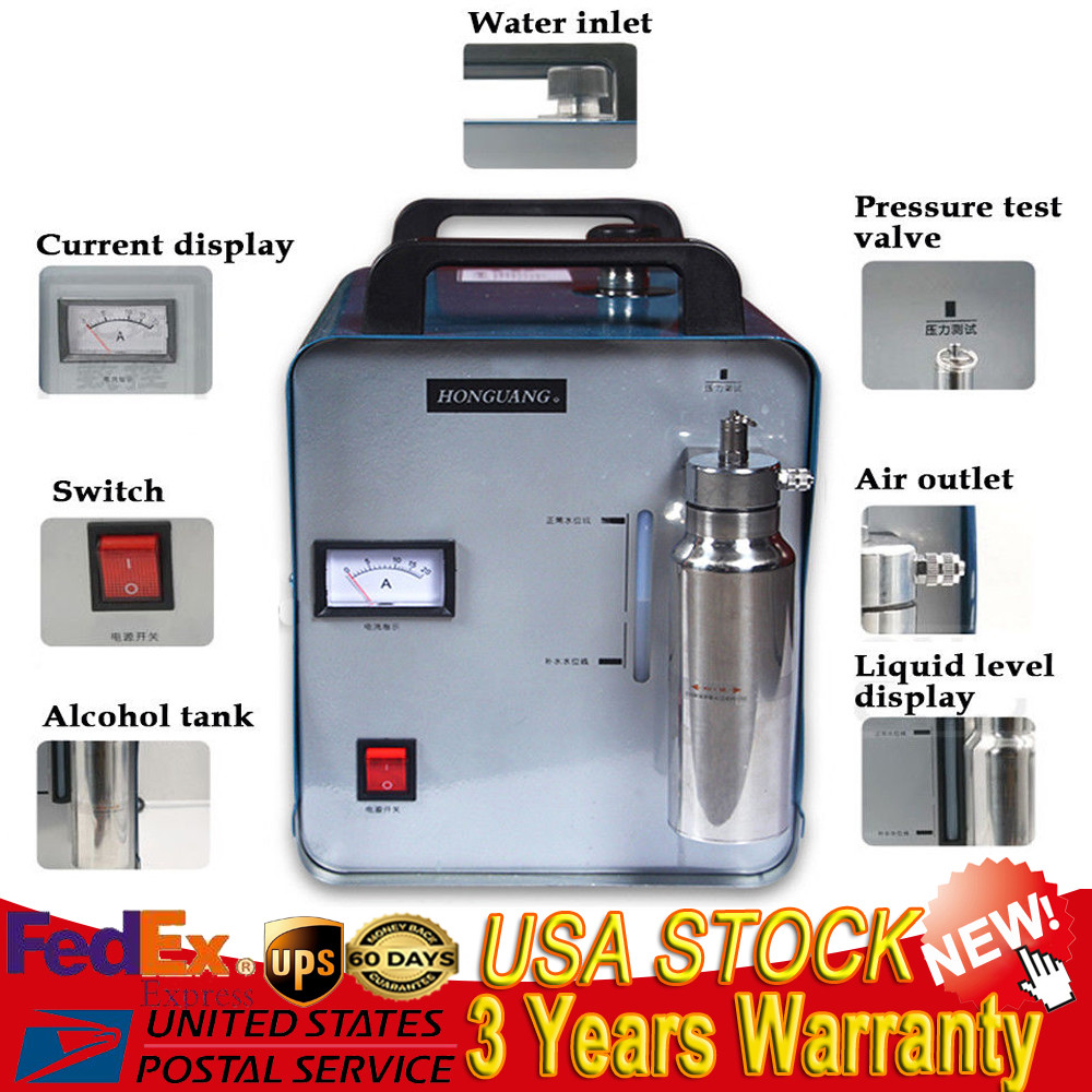 300W 75L Oxygen Hydrogen HHO Gas Flame Generator Torch Acrylic Polishing Machine
