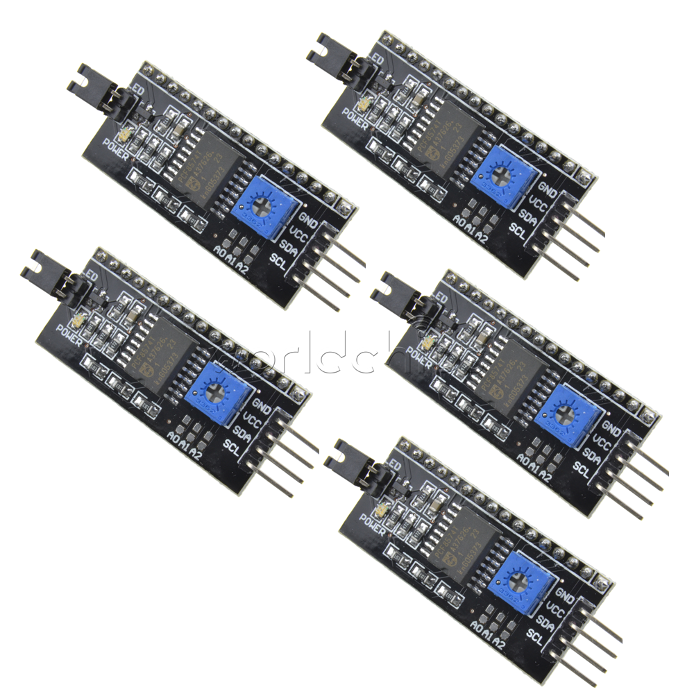 5PCS IIC I2C TWI SP​​I Serial Interface Board Module Port For Arduino 1602LCD 