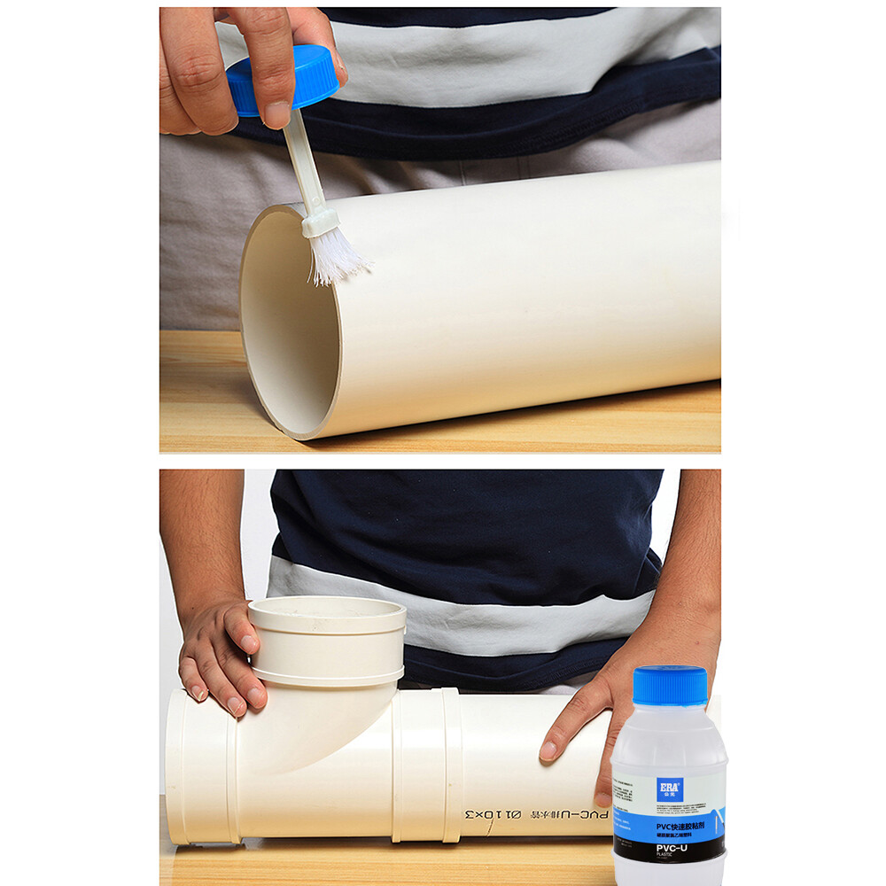 PVC Pipe Adhesive Glue Cement 250ml Plumbers Glue Solvent Drainage