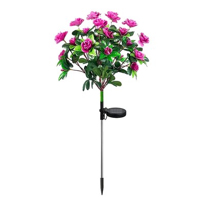 LED Solar Azalea Flower Lights Outdoor Garden Stake Landscape Decor Lamp IP65 US