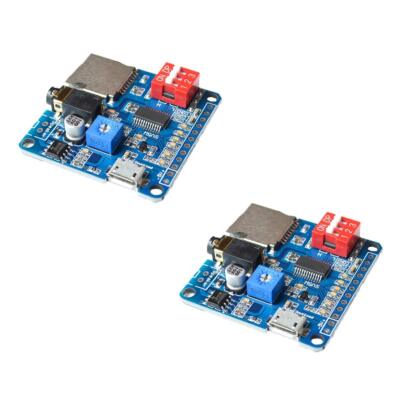 2Pcs Voice Playback Module MP3 Trigger Player Board SD/TF Card for Arduino