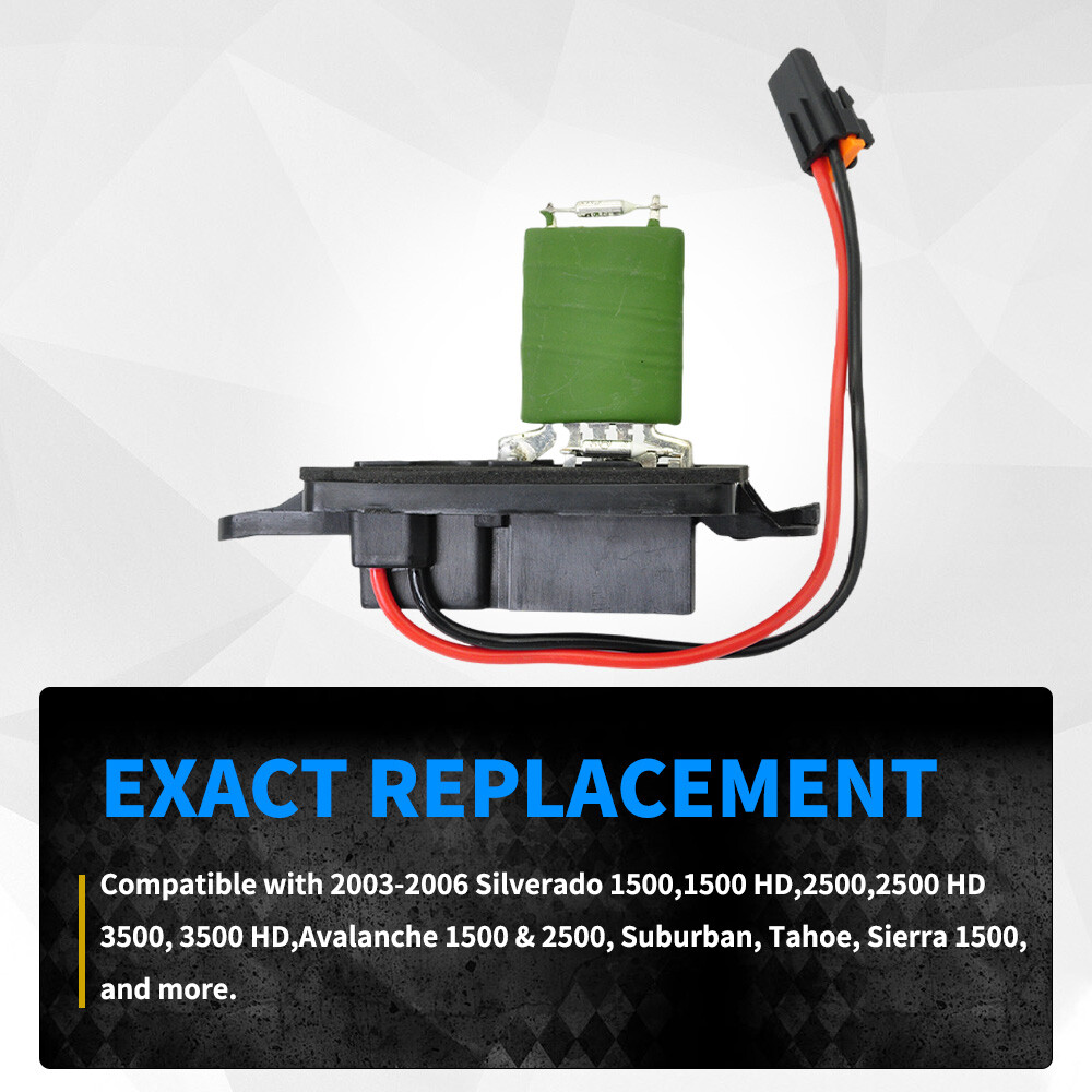 A/C Heater Blower Motor Resistor Fan Speed Control for Chevy Silverado 1500 2500