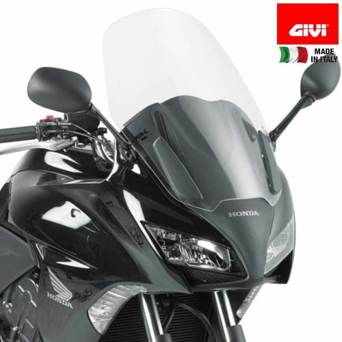 GIVI Windschutzscheibe Für Honda CBF 600 S 2012 – Transparent, 54 X 39,5 Cm, 12,5 Cm Höher