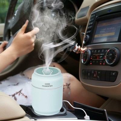 3 in 1 200ml USB Can Shape Air Humidifier 7 Color LED