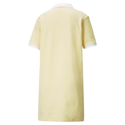 

Женское желтое повседневное платье-рубашка Puma Off Court Polo с коротким рукавом 671638-41, Желтый