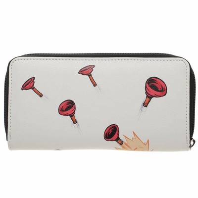 Marvel Comics Chibi Deadpool White Zip Around Wallet Plunger PU Leather Licensed