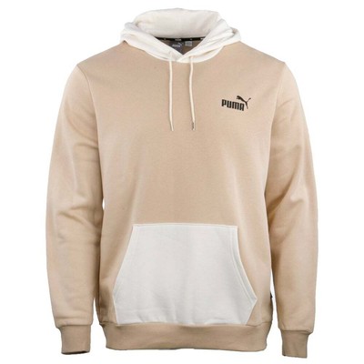 

Puma Colorblocked Lounge Pullover Hoodie Мужская бежевая повседневная верхняя одежда 67271467, Бежевый