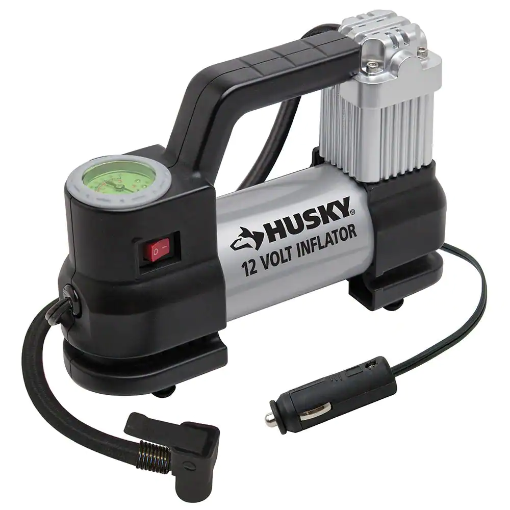 12-volt Portatil Inflador Compresor Bomba de Aire Air Compressor Husky