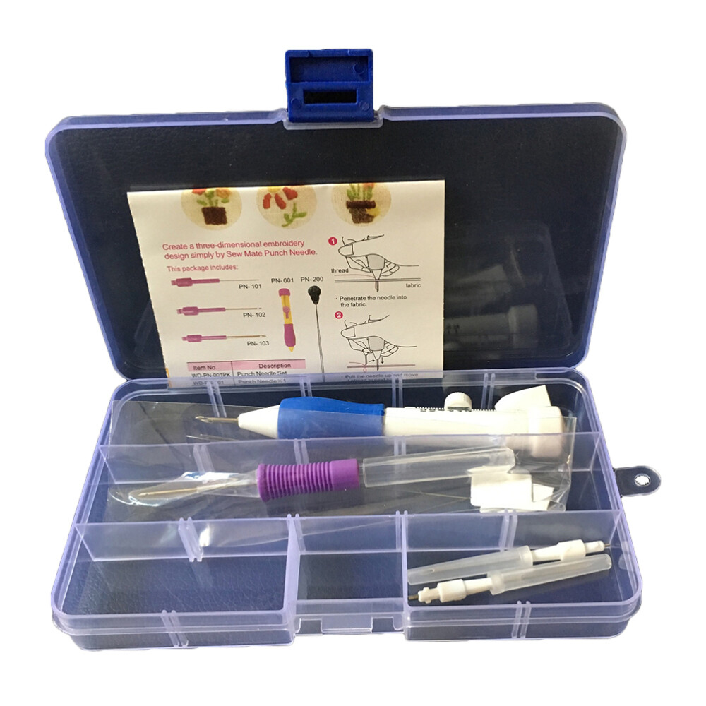 Embroidery punch needle pen kit craft set tools punch magic diy sewing