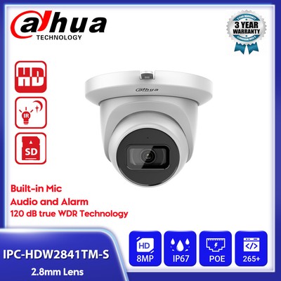 Dahua 32CH CCTV Security Camera System Wizsense 8MP Mic IR VIS IP Camera PIR lot