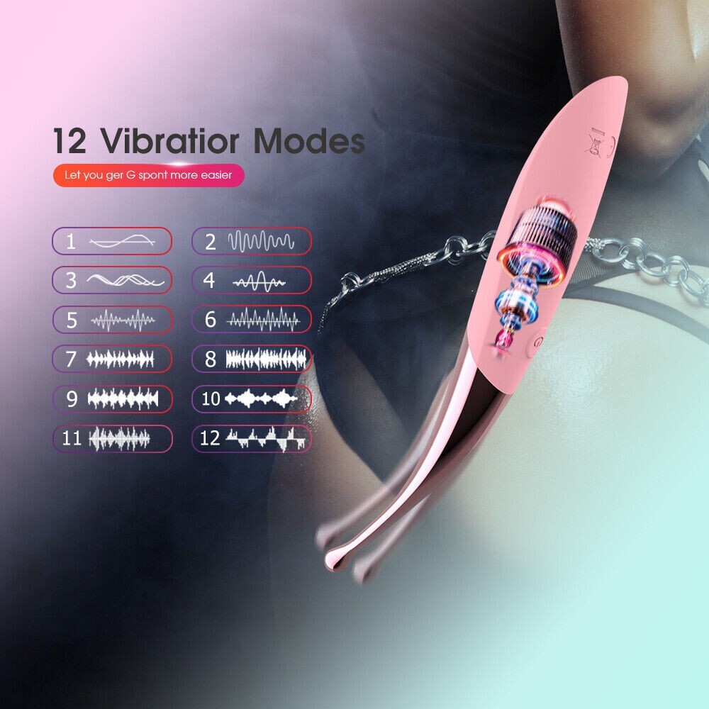 Orgasm Finger Vibrator G-Spot Dildo Clit Nipple Sleek Wand Massager Adult Toy - Picture 4 of 12