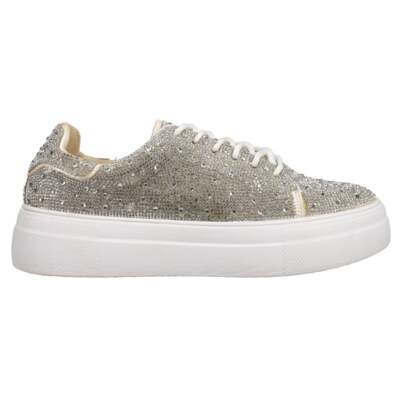 Corkys Bedazzle Rhinestone Lace Up Womens Silver Sneakers Повседневная обувь 81-0019-