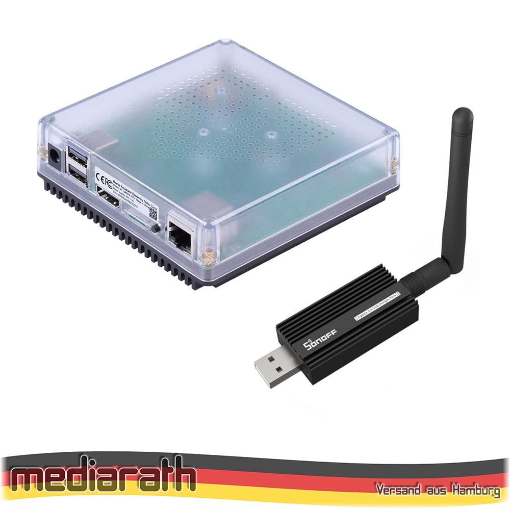 Home Assistant Green Smart Home Hub 2X USB, Gigabit LAN opt. Sonoff ZBDongle-E
