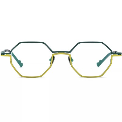 Handcrafted Titanium Polygon Glasses Reading Glasses Readers +0.5~6.0