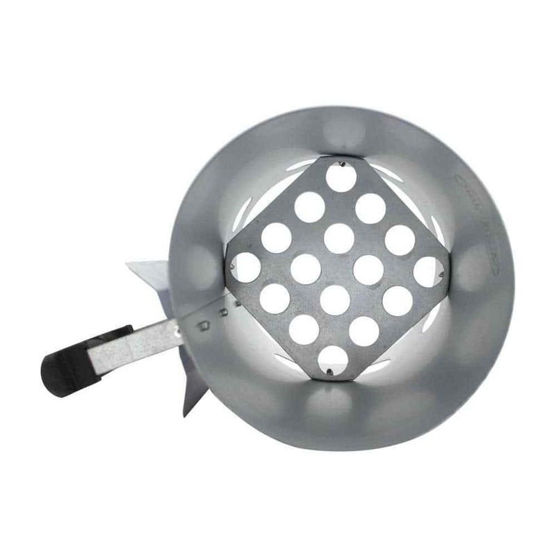 Charcoal Chimney Starter Deluxe Quick Start BBQ Grill Steel Lighter Cool Handle