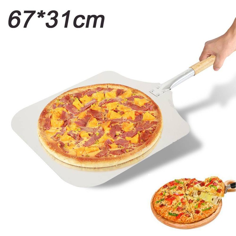 Pizzaschaufel Pizzaheber Pizzaschieber Alu 67 cm Ofenschieber Brotbackschieber