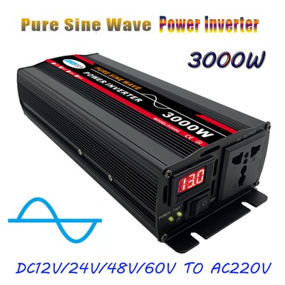 10000W 12V to 220V Pure Sine Wave Inverter for Solar, RV, Home, Camping
