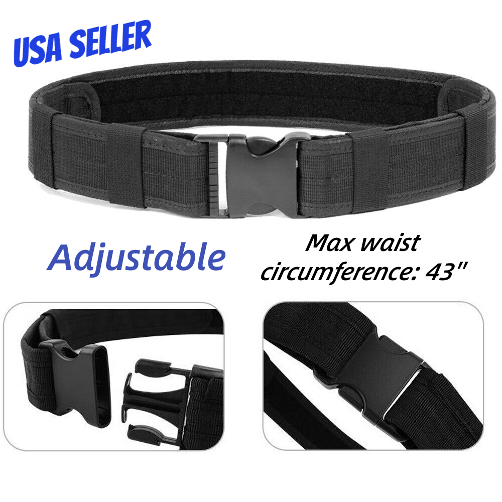 Military Duty Belt Law Enforcement Utility Security Police Tactical Patrol Belt