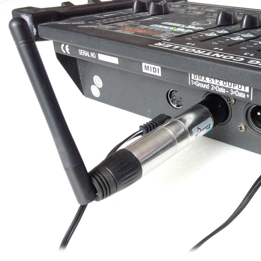 Donner DMX512 4pcs Wireless System 1-Transmitter 3-Receivers Lighting Controller