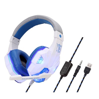Gaming Headset with Mic Stereo Gamer Bass Surround Headphone For PS4 Xbox One PC