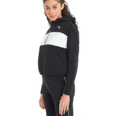 

Puma Modern Sports Full Zip Hoodie Женская черная повседневная верхняя одежда 847106-01, Черный