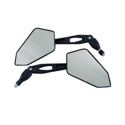 Motorrad Spiegel Universal Lenkerspiegel Mirrow BUSTER 2 schwarz M10 Paar