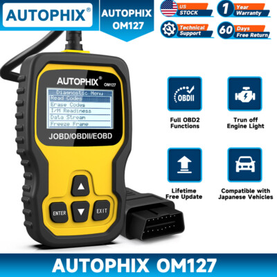 AUTOPHIX OM127 OBD2 JOBD Scanner Car Code Reader Chack Engine Diagnostic Tool