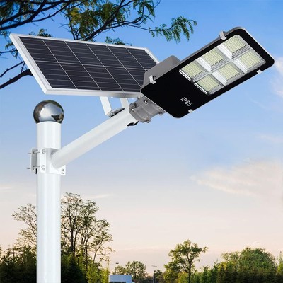 400W LED Solar Street Lights Outdoor Dusk to Dawn for Yard Parking lot Street