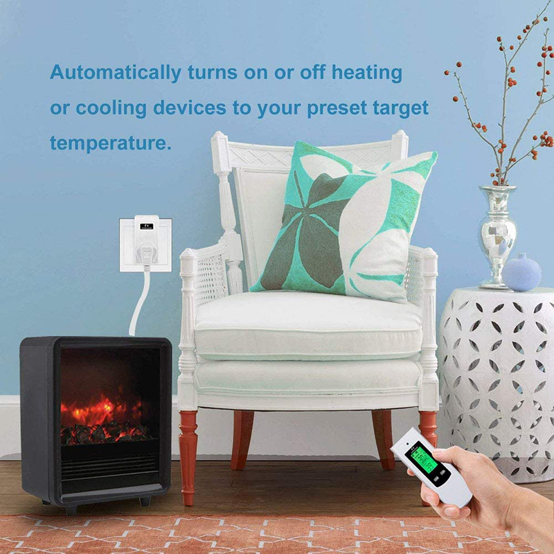 NASHONE Wireless Thermostat Steckdose Digitaler Funkthermostat