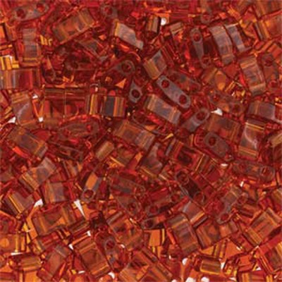 Miyuki Half Tila 2 Hole Rectangle Glass Seed Beads 5x2.3mm 7 Grams tube U-Pick
