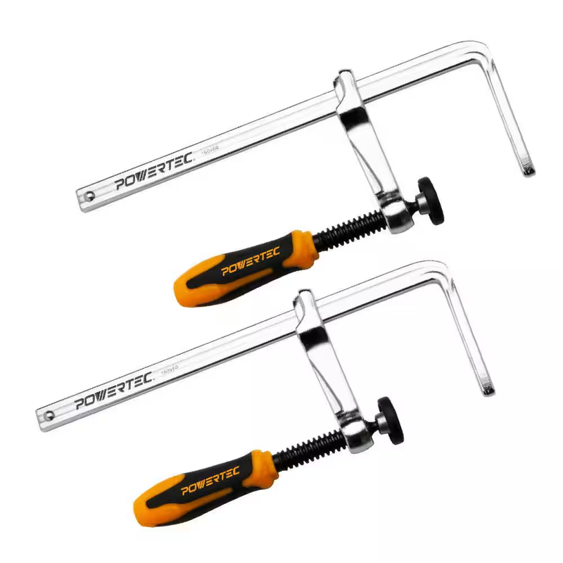 Quick Screw Guide Rail Clamp 7in 2 Pack Track Saw MFT Table Woodworking Steel