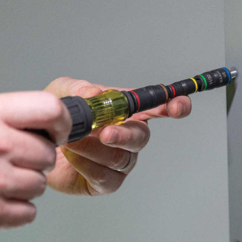Flip Socket 7-in-1 Tool Impact Rated Multi-Colored W/ Handle 6 Hex Driver Sizes