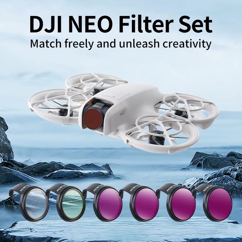 RCSTQ Drone Magnetic Filters Set Bright Day 4 Pack ND8/ND16/ND32/ND64 ND Filter