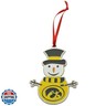 Iowa Hawkeyes Snowman Metal Christmas Ornament
