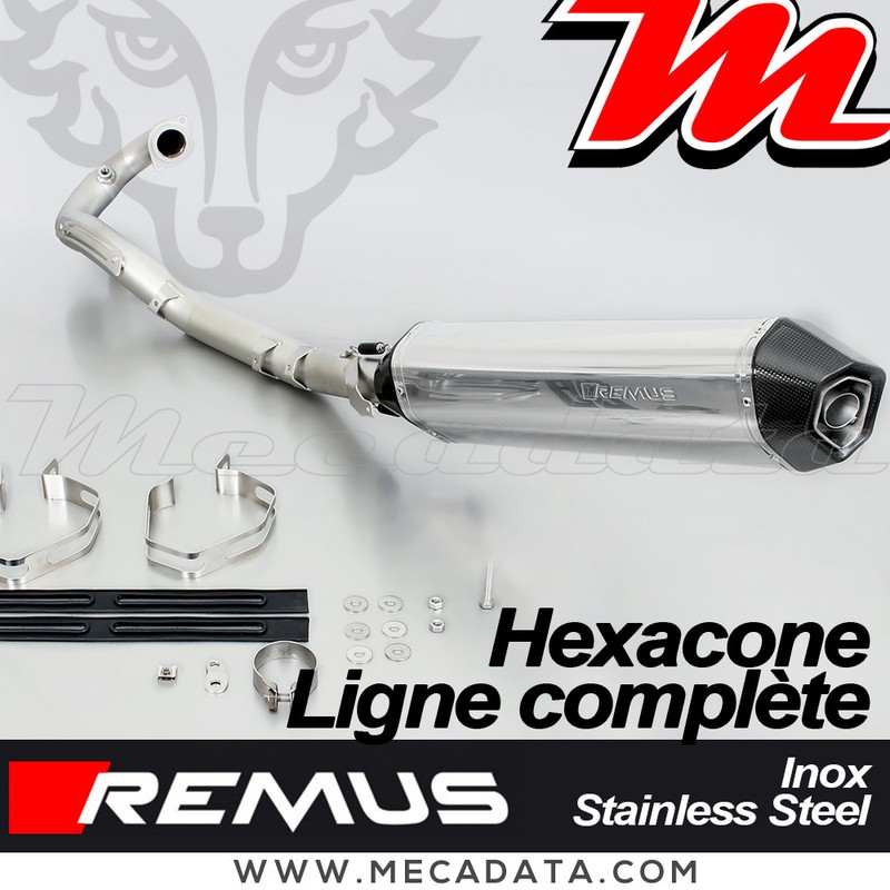 Ligne ComplÃ¨Te Ã©Chappement Remus Inox Hexacone Avec Cat. Ktm 690 Enduro 08