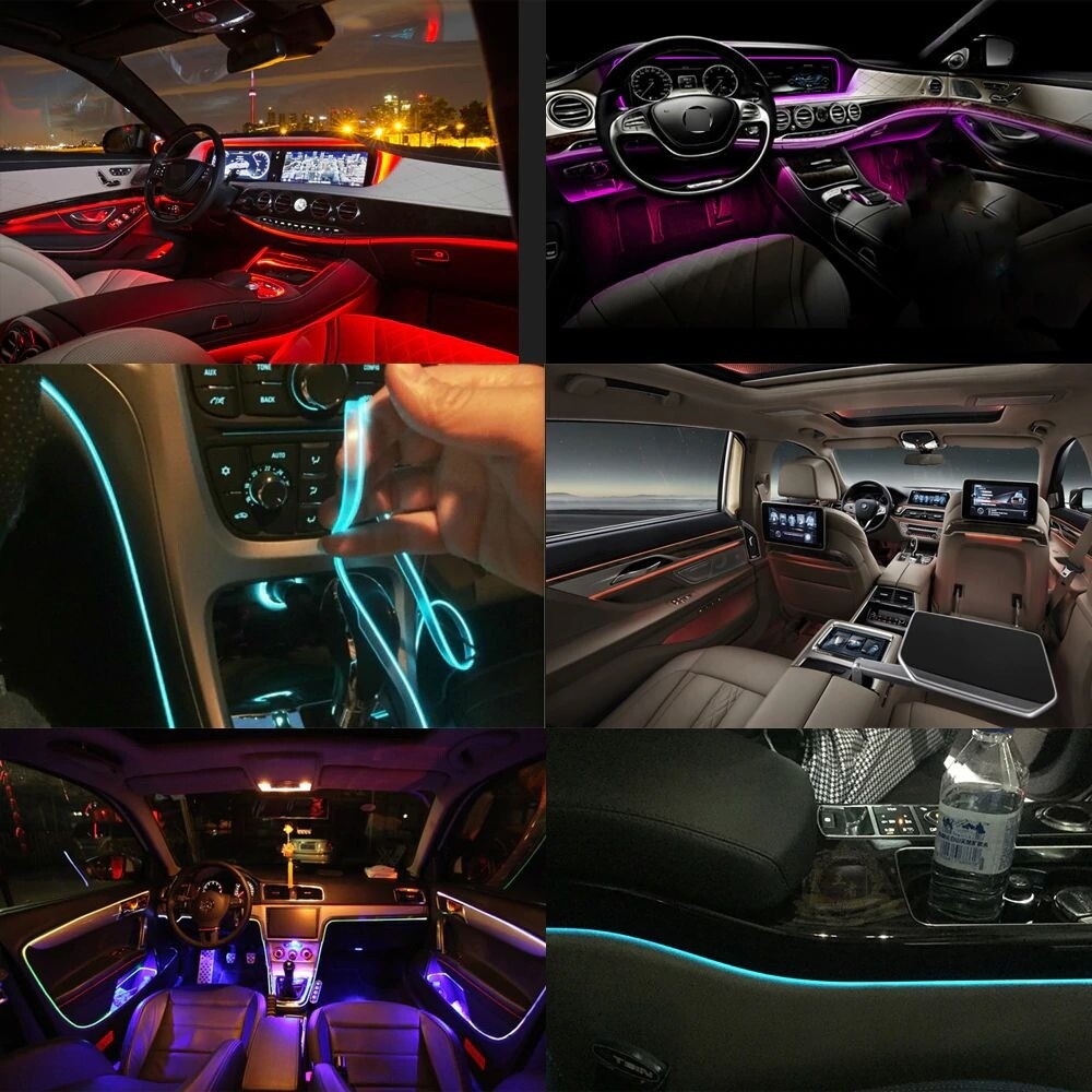 Car Ambient Lights For Doors, Dashboard, Centre Console, Foot Light