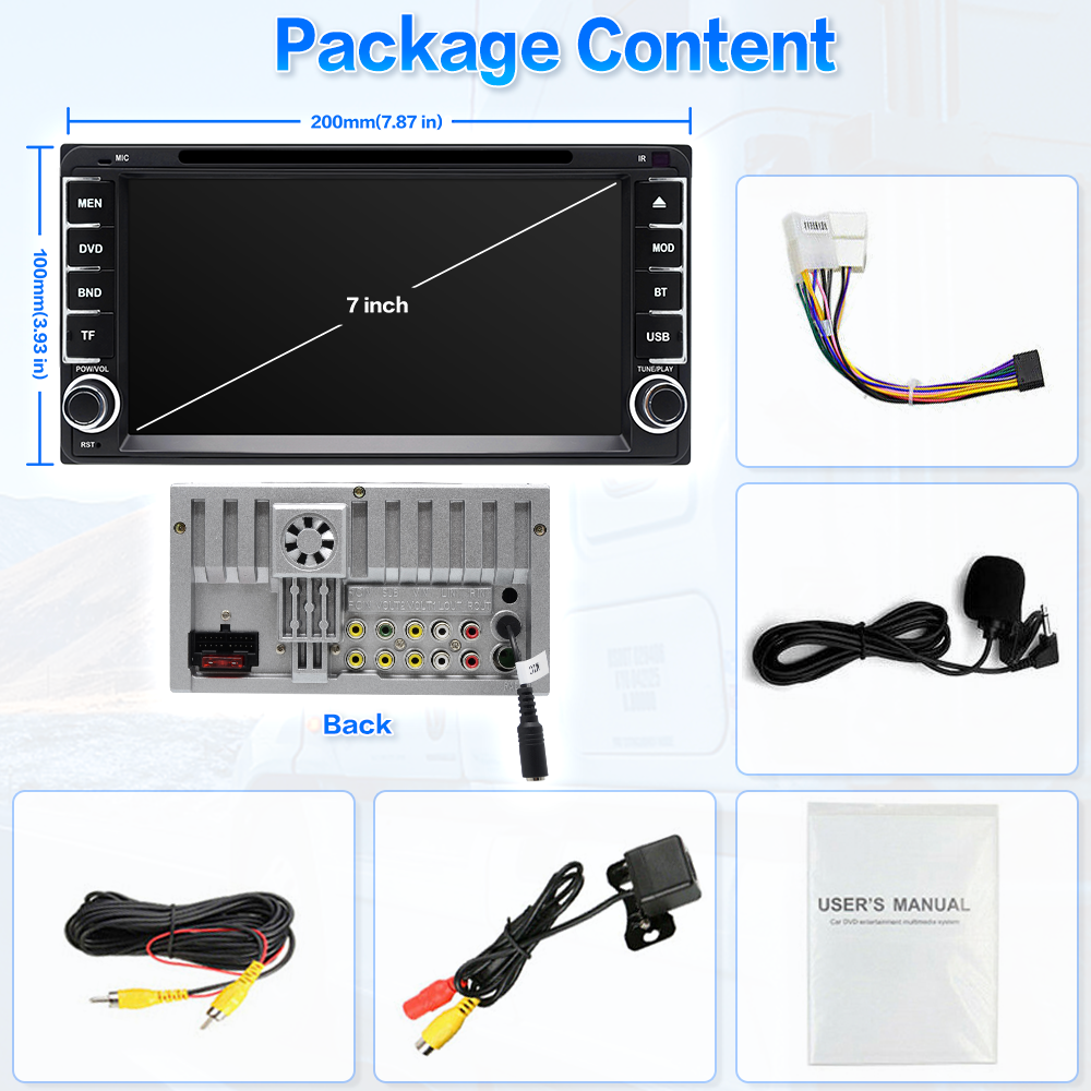For Toyota Tundra RAV4 4Runner Prado Camry Car DVD Radio Stereo In Dash CarPlay