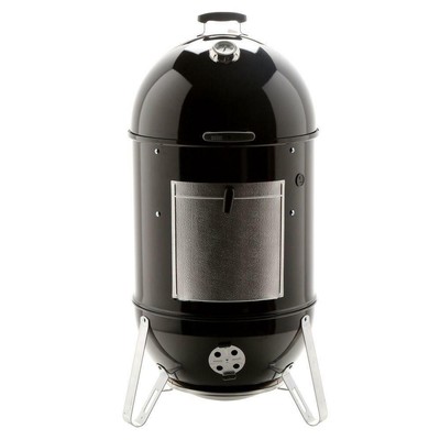 Weber Smokey Mountain Cooker Smoker Built In Thermometer W Cover 22 Inch Black