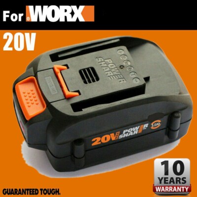 1/2PACK For Worx WA3578 Power Share Battery 20V WA3520 WA3525 WA3575 Li-Ion