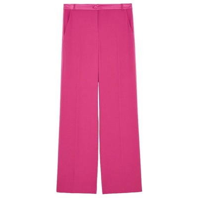 Pre-owned Patrizia Pepe Elegant Fuchsia Palazzo Trousers In Pink